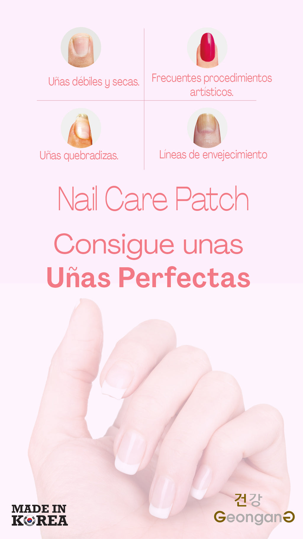 Nail Care Patch — Parche de Hidrogel para Uñas Dañadas y Frágiles