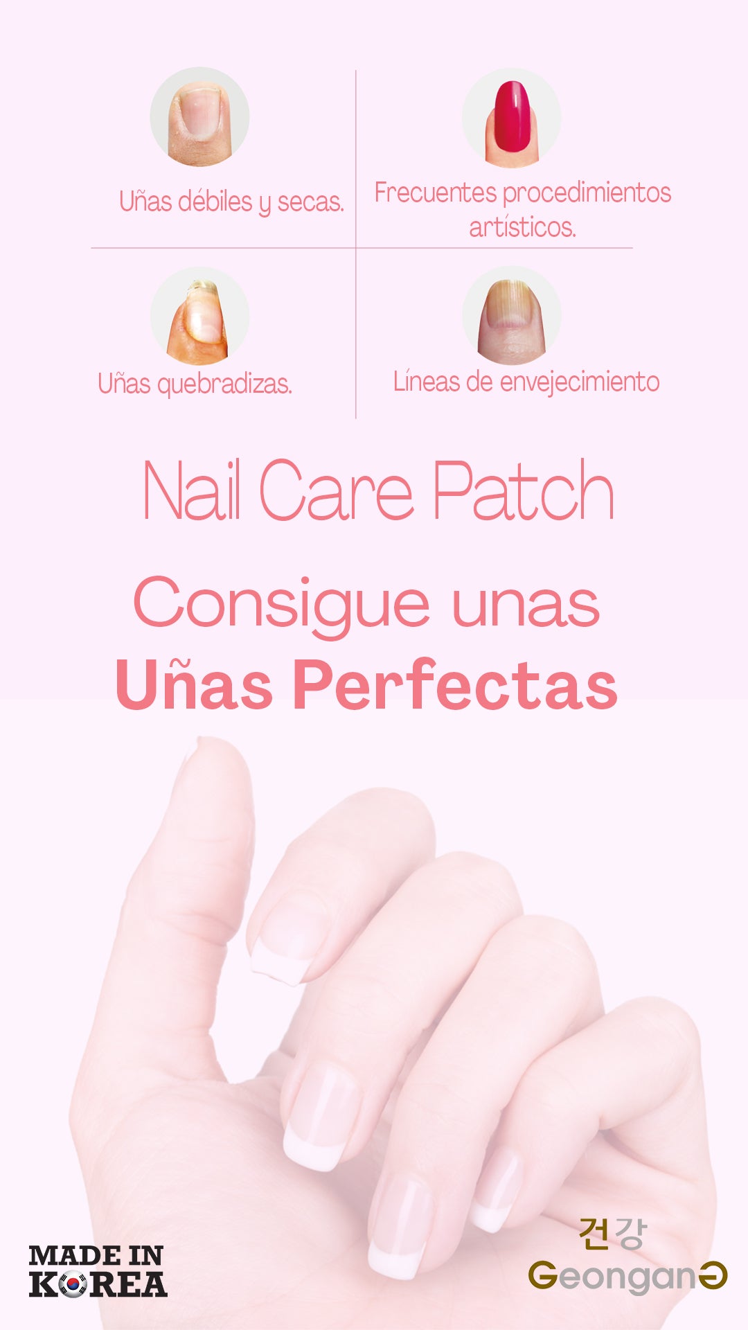Nail Care Patch — Parche de Hidrogel para Uñas Dañadas y Frágiles